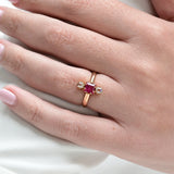 Antique three stone ring