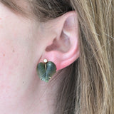 Vintage Blatt-Ohrringe