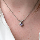 Vintage Silver Amethyst Necklace