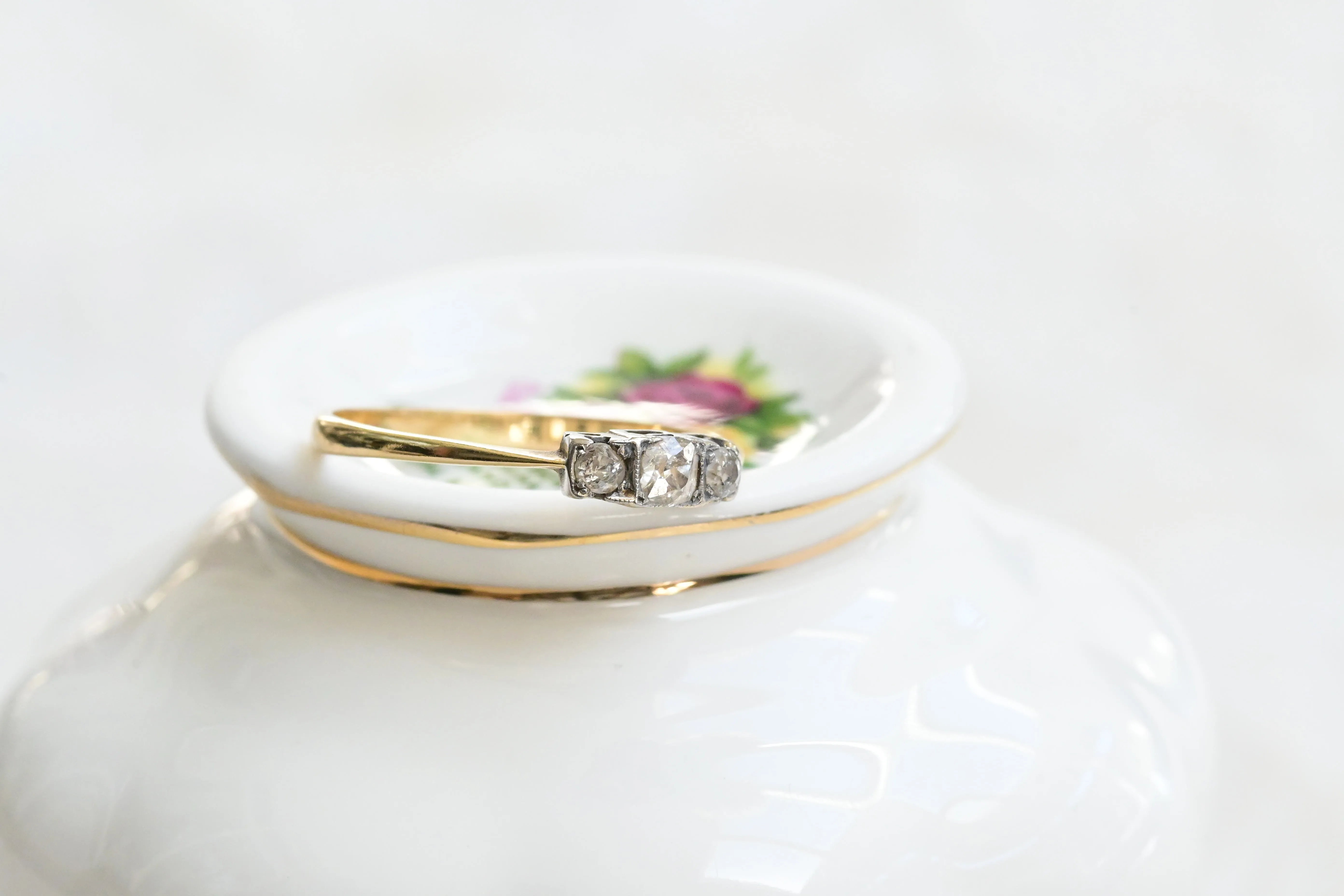 Antique triplet ring from 1920s decade