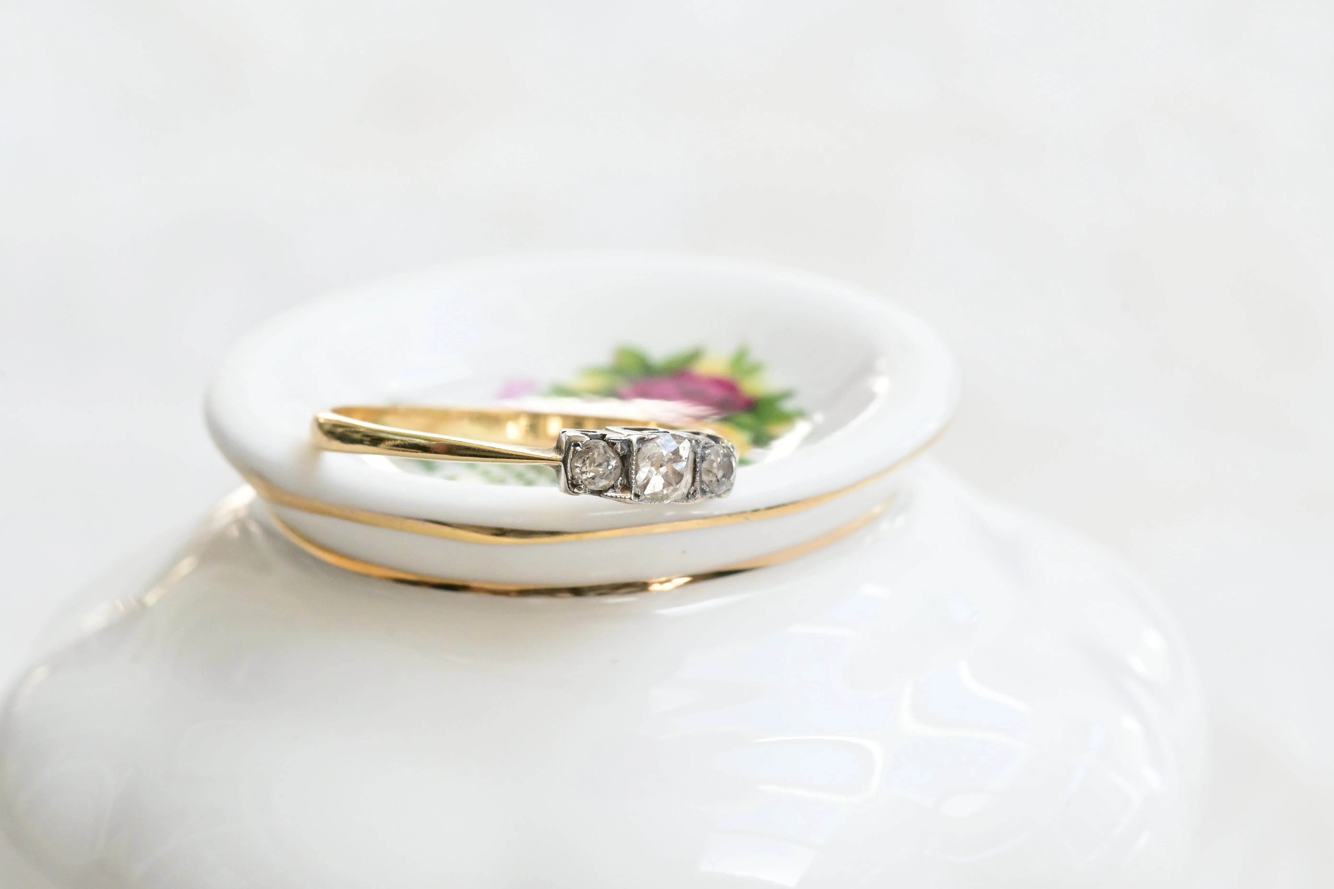 Antique triplet ring from 1920s decade