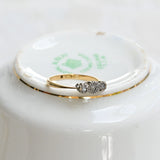 Art deco triplet ring