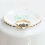 Art deco triplet ring