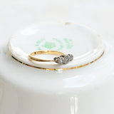 Art deco triplet ring