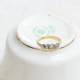 Art deco triplet ring