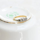 Art deco triplet ring