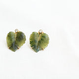 Vintage Blatt-Ohrringe