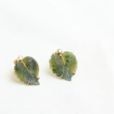 Vintage Blatt-Ohrringe