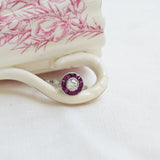 Art deco ruby target ring