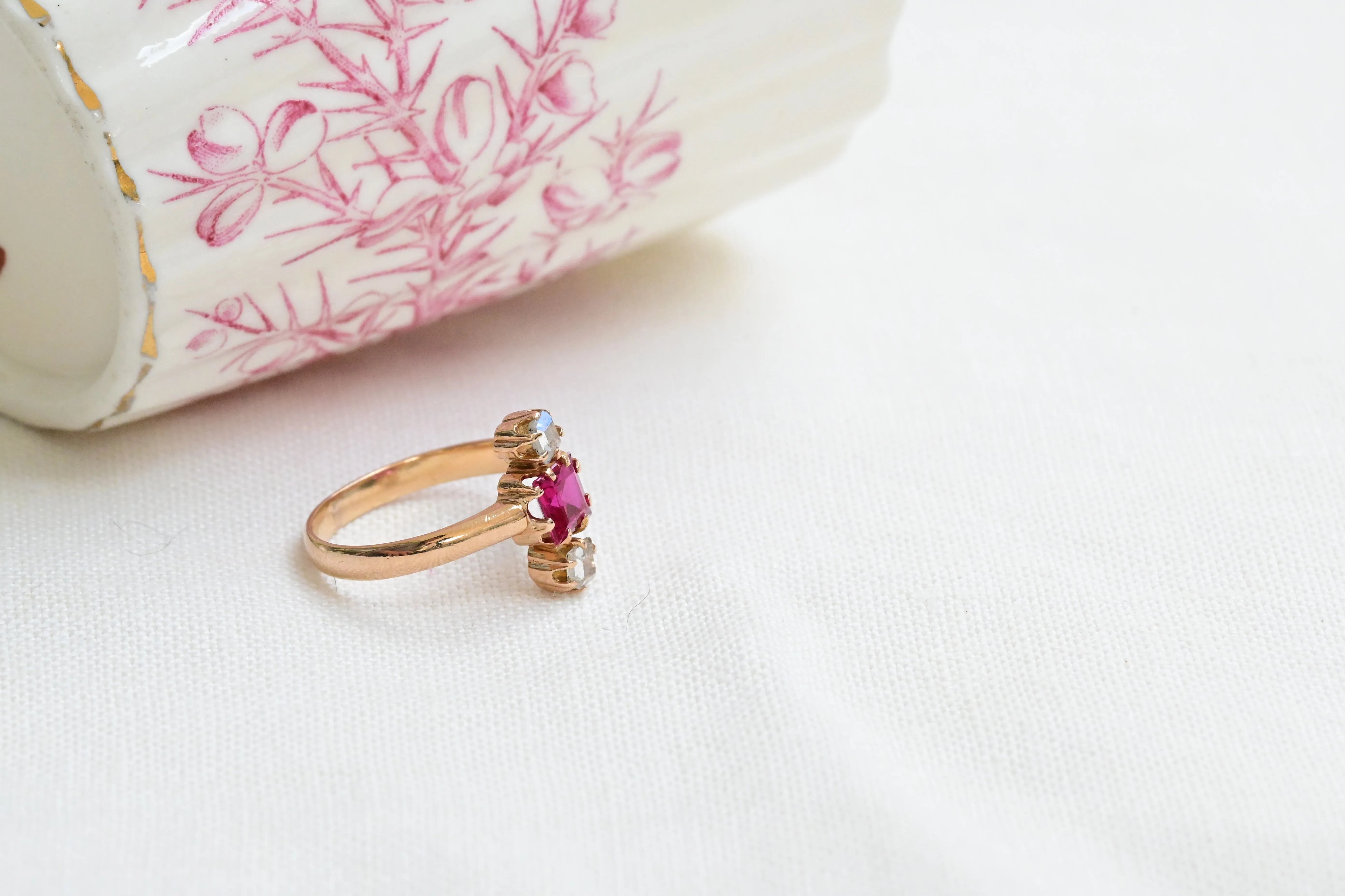 Antique three stone ring