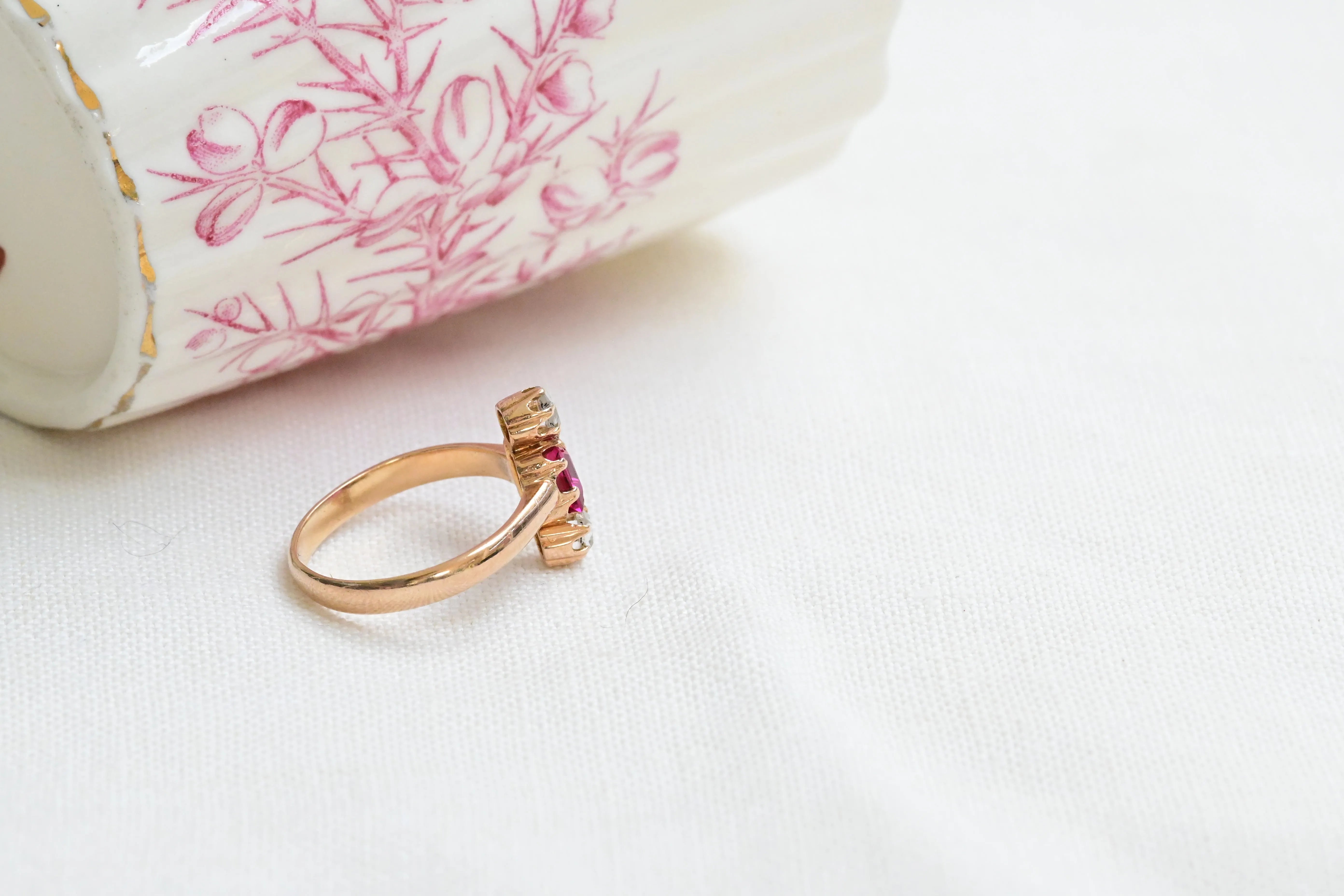 Antique three stone ring