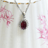 Vintage ruby rosette