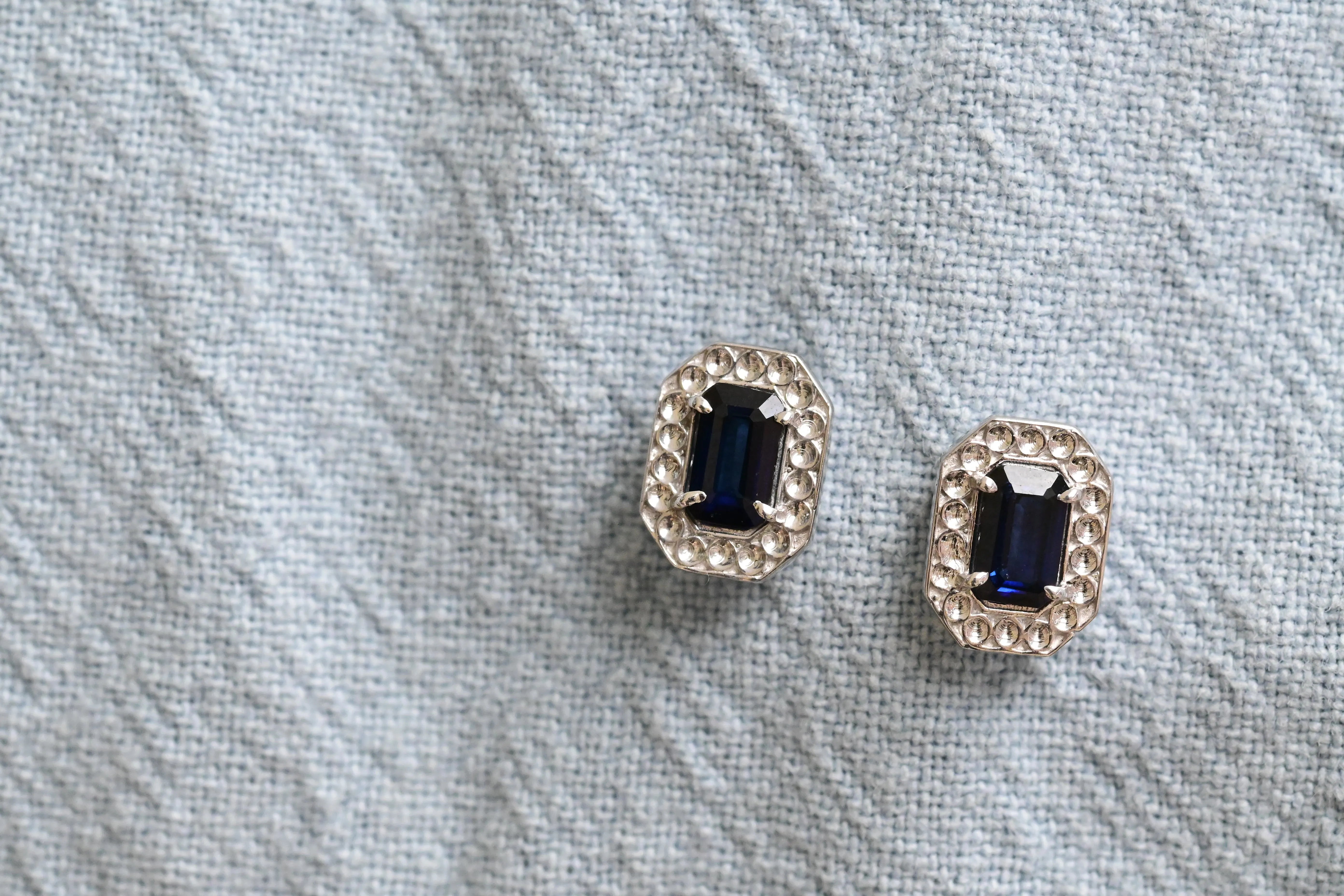 Vintage sapphire earrings