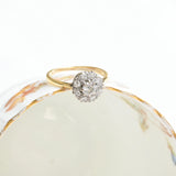 Anillo Vintage Floral con Diamantes