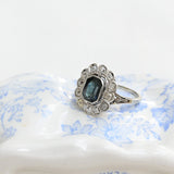 Art deco sapphire rosette