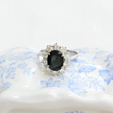Vintage sapphire rosette ring