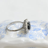Vintage sapphire rosette ring