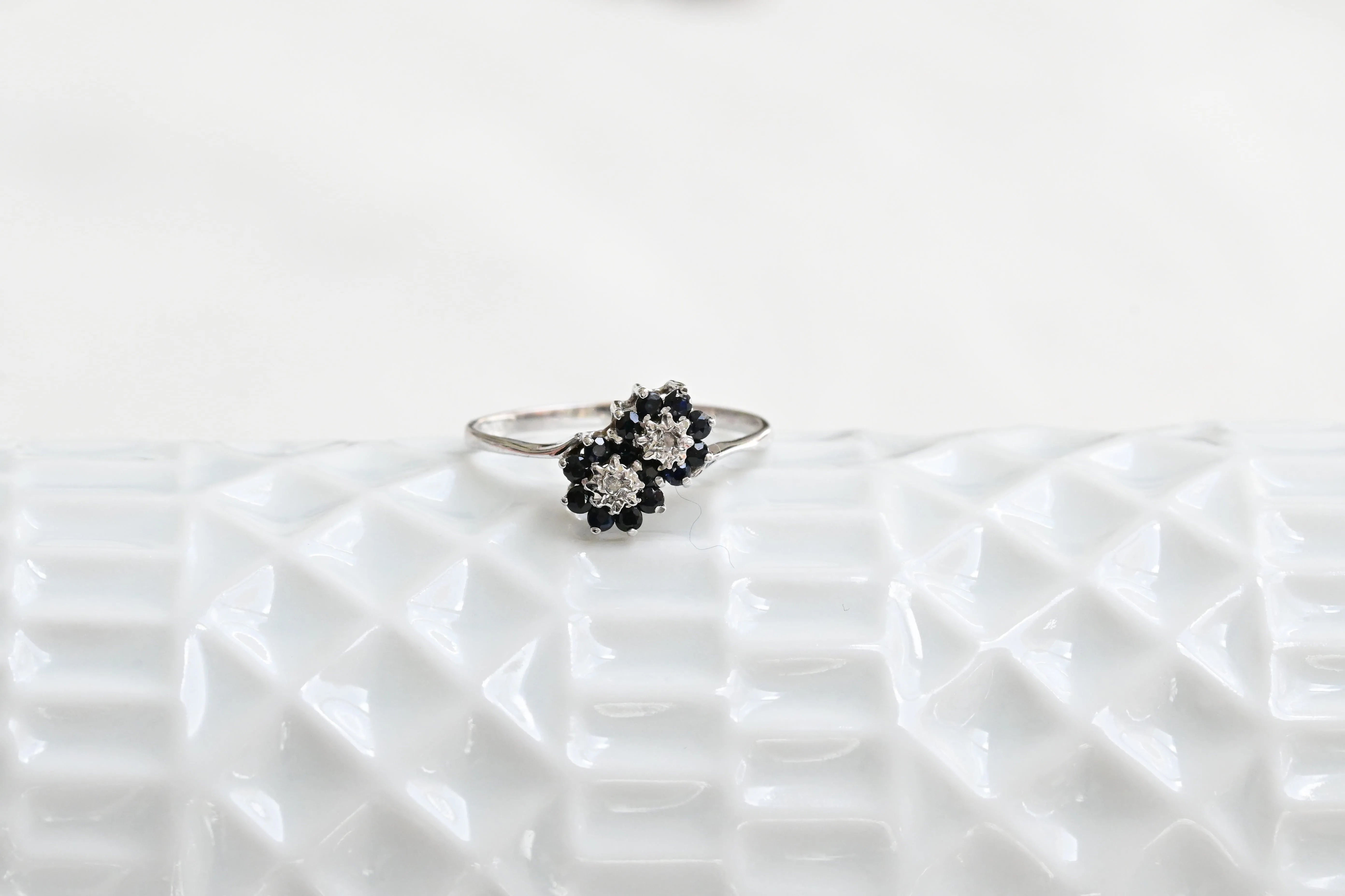 Bague fleur vintage toi et moi