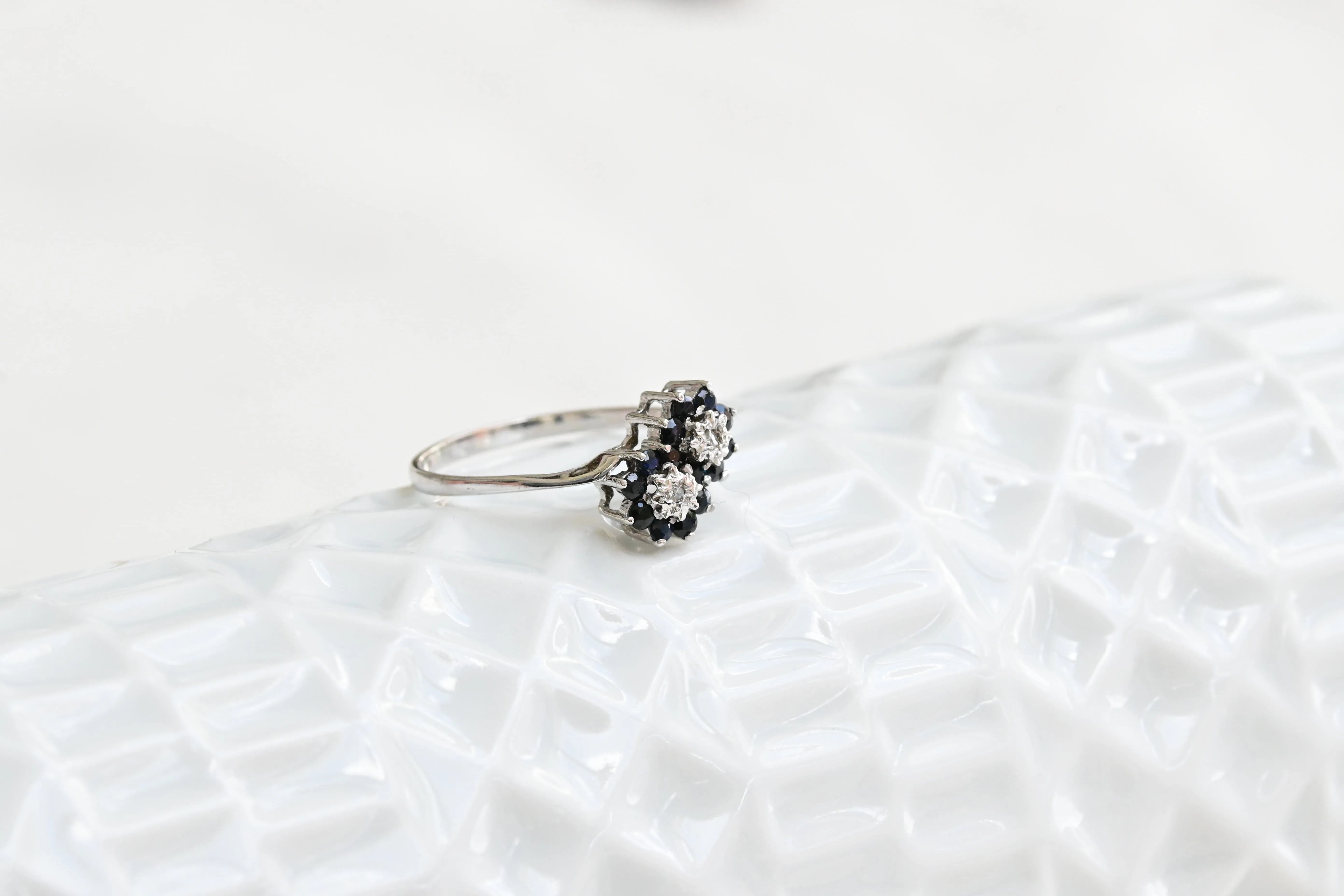 Bague fleur vintage toi et moi