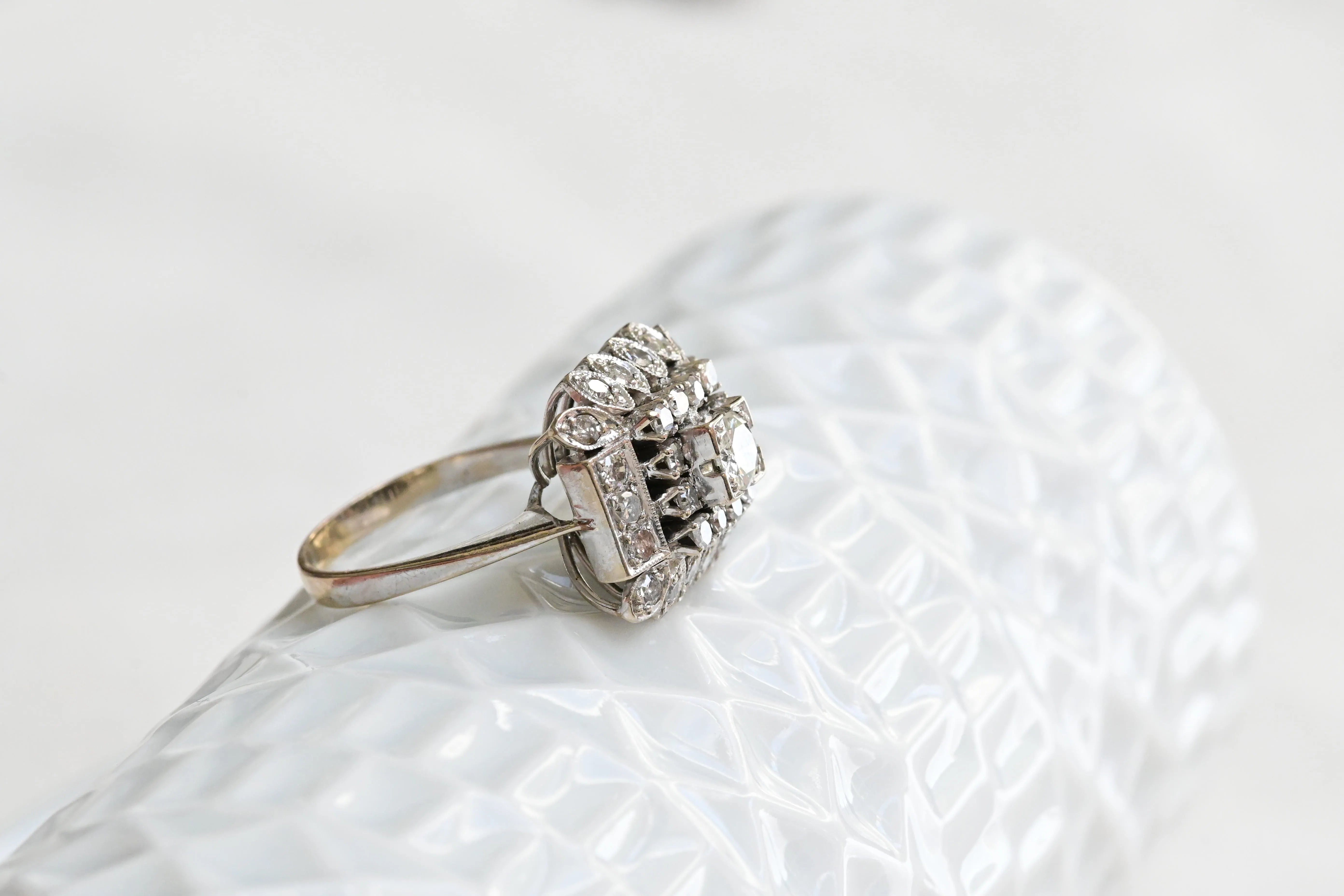 Vintage cocktail diamond ring