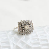 Vintage cocktail diamond ring