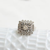 Vintage cocktail diamond ring