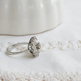 Vintage Diamond Cluster Ring