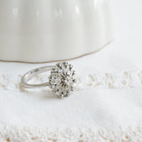 Vintage Diamond Cluster Ring