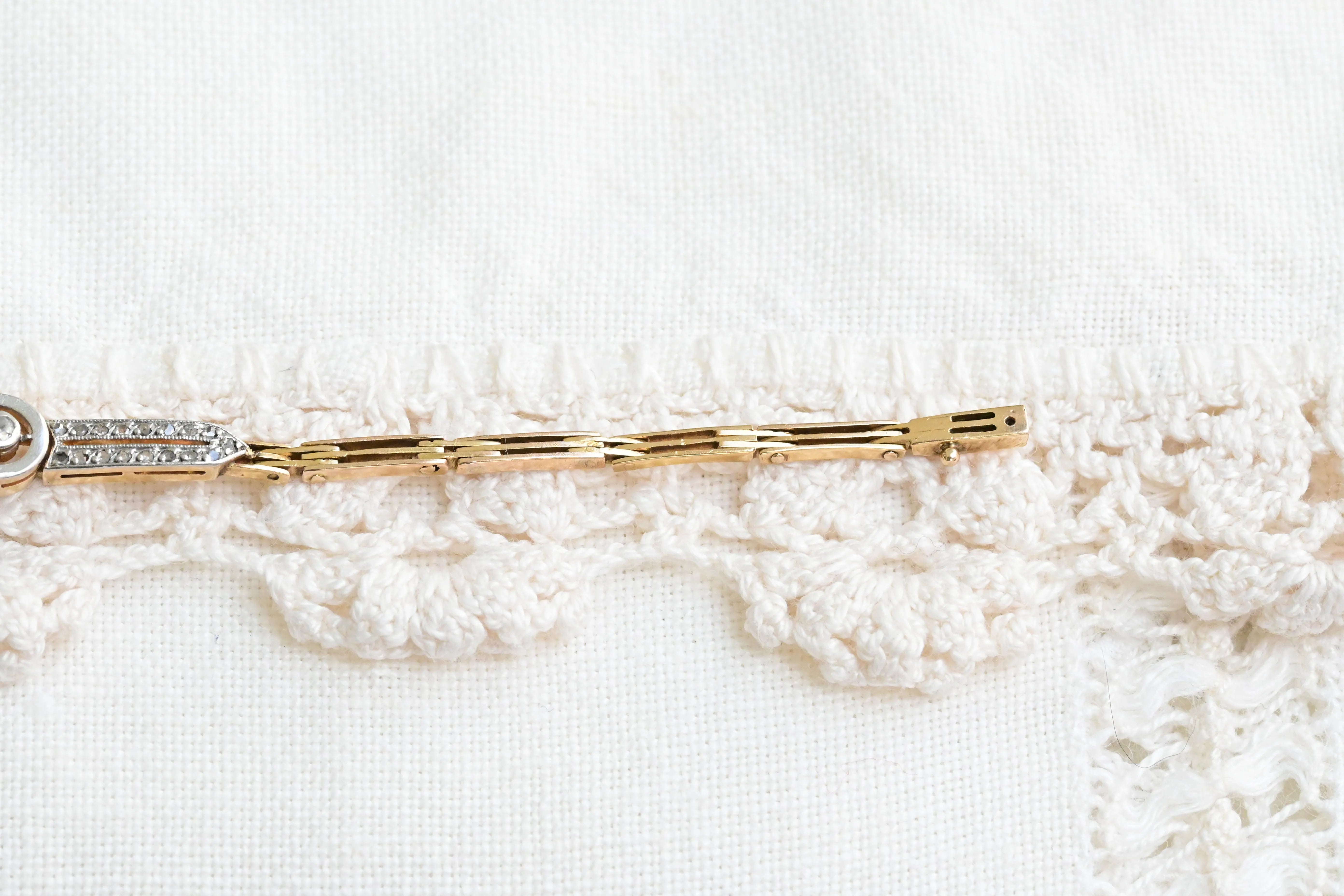 Art deco diamond bracelet