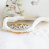 Anillo Vintage de Cinco Diamantes