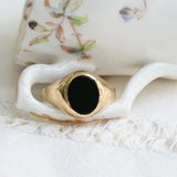 Vintage Onyx-Siegelring