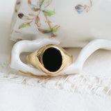 Vintage Onyx-Siegelring