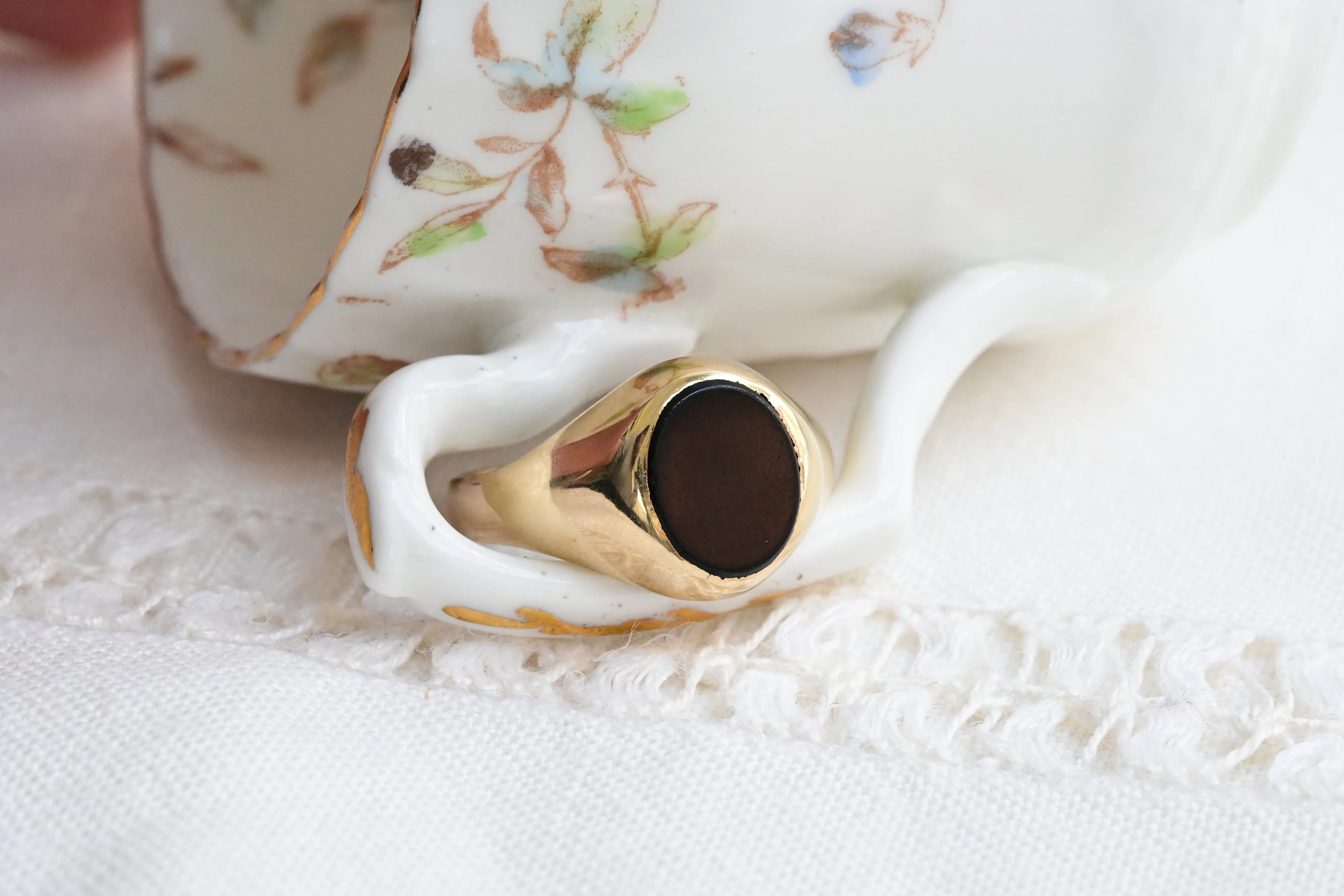 Vintage Onyx-Siegelring