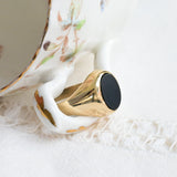 Vintage Onyx-Siegelring