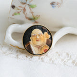 Bague en porcelaine moine asiatique du milieu du XXe siècle