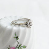 Vintage diamond flower ring