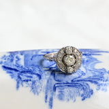 Art Deco Target Diamond Ring