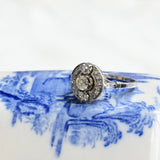 Art Deco Target Diamond Ring