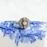 Art Deco Target Diamond Ring