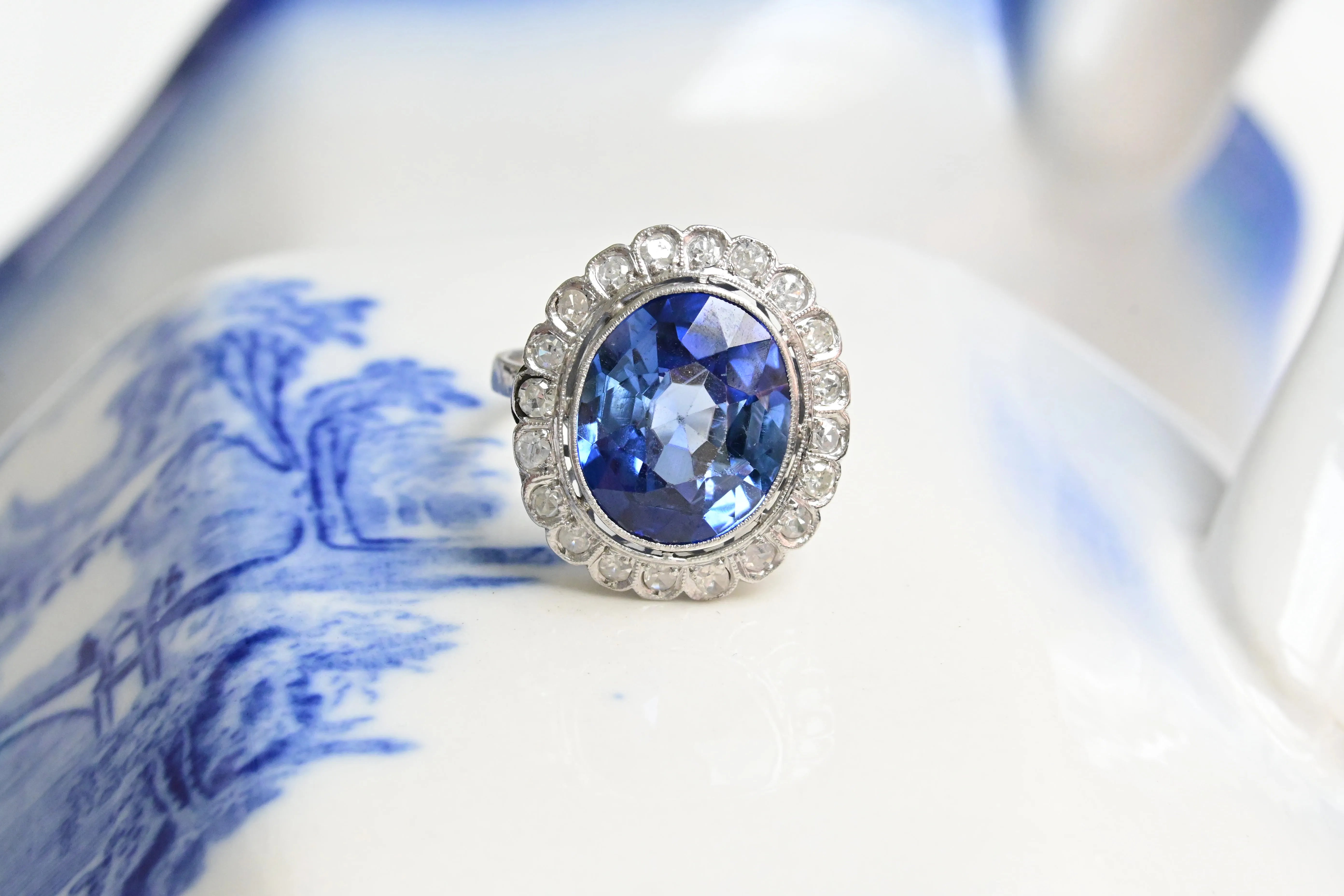 Vintage topaz rosette