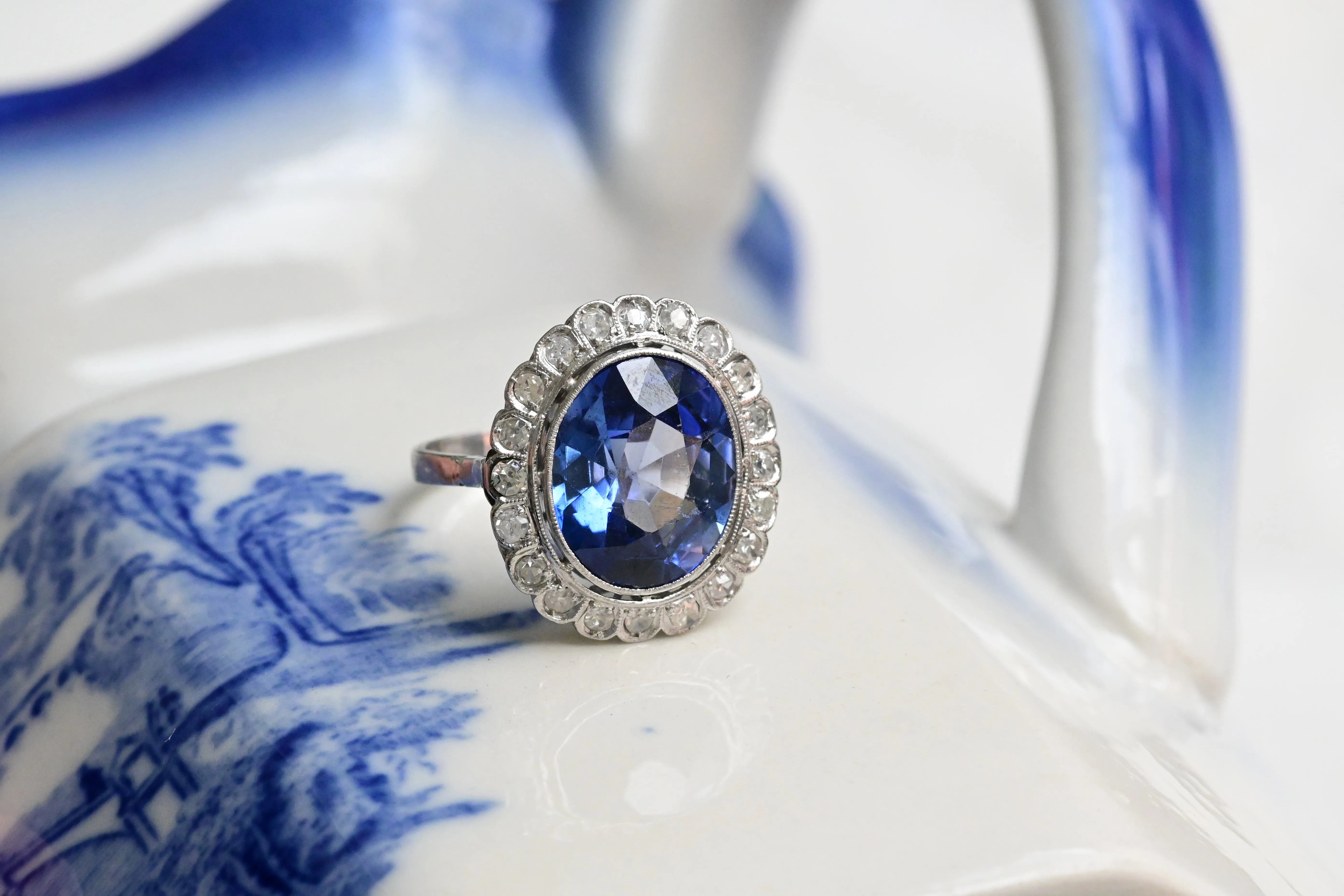 Vintage topaz rosette