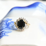 Vintage sapphire rosette