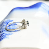 Vintage 40s Sapphire and Diamond Ring
