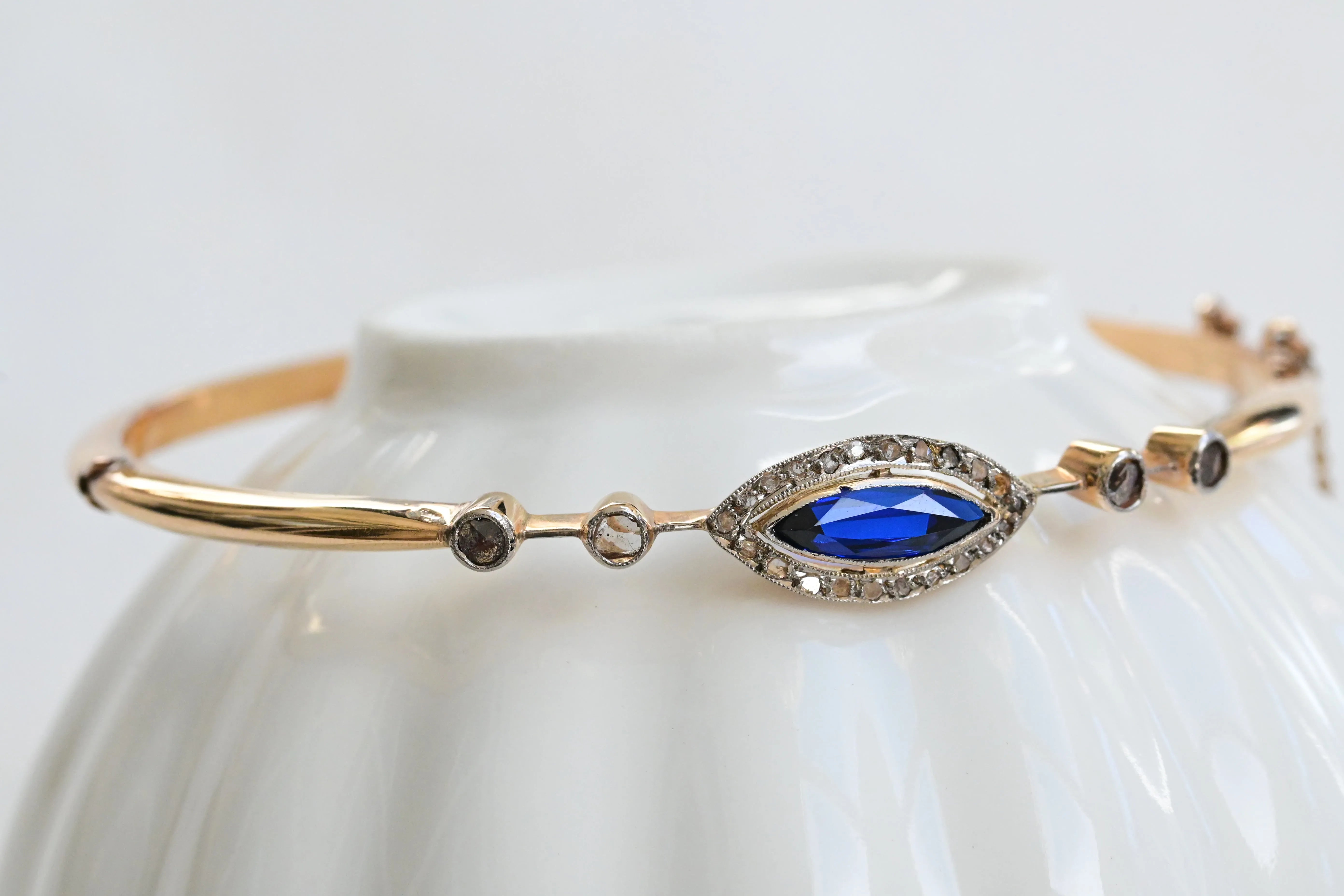 Vintage 1920s sapphire and diamond bracelet