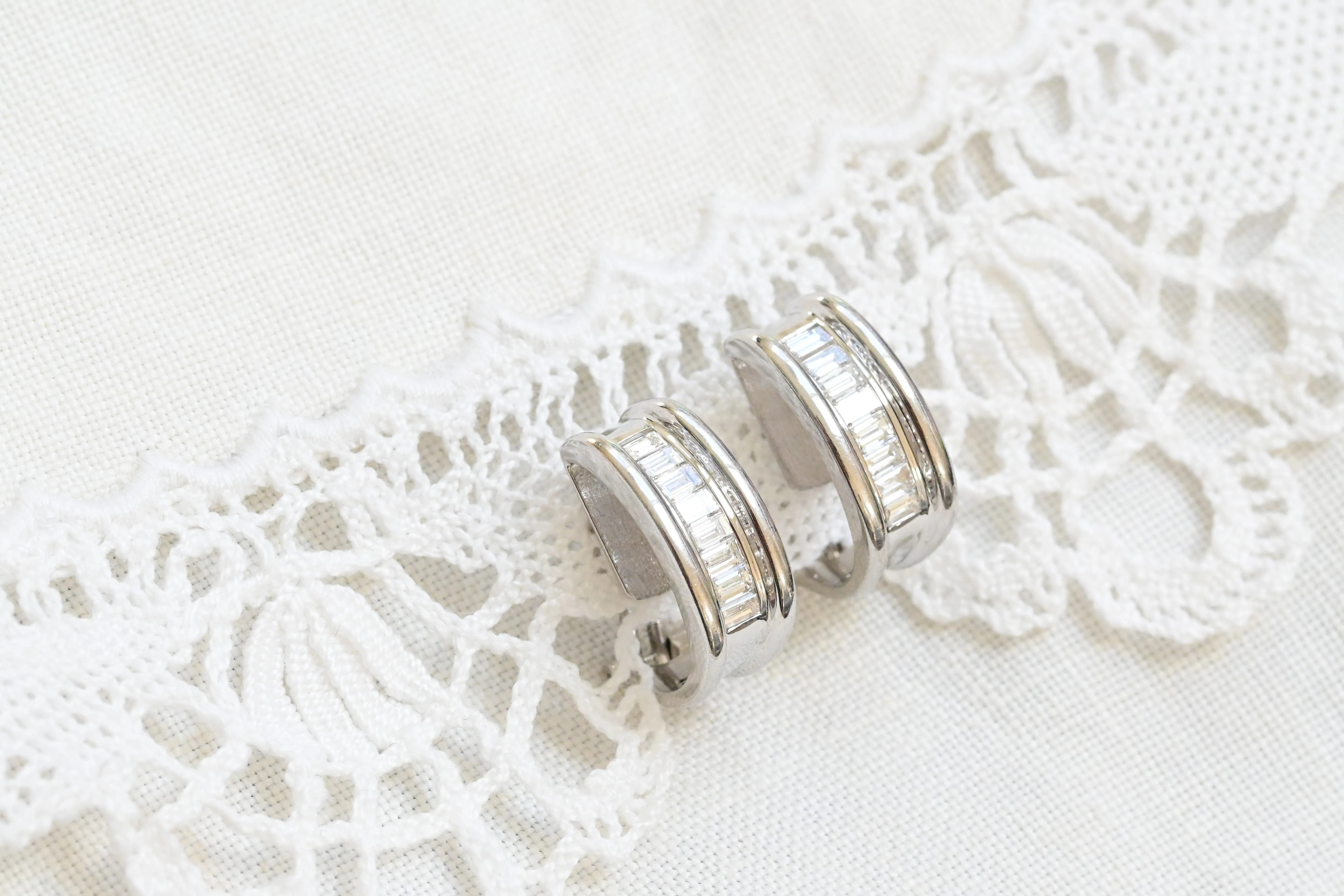 Vintage diamond earrings