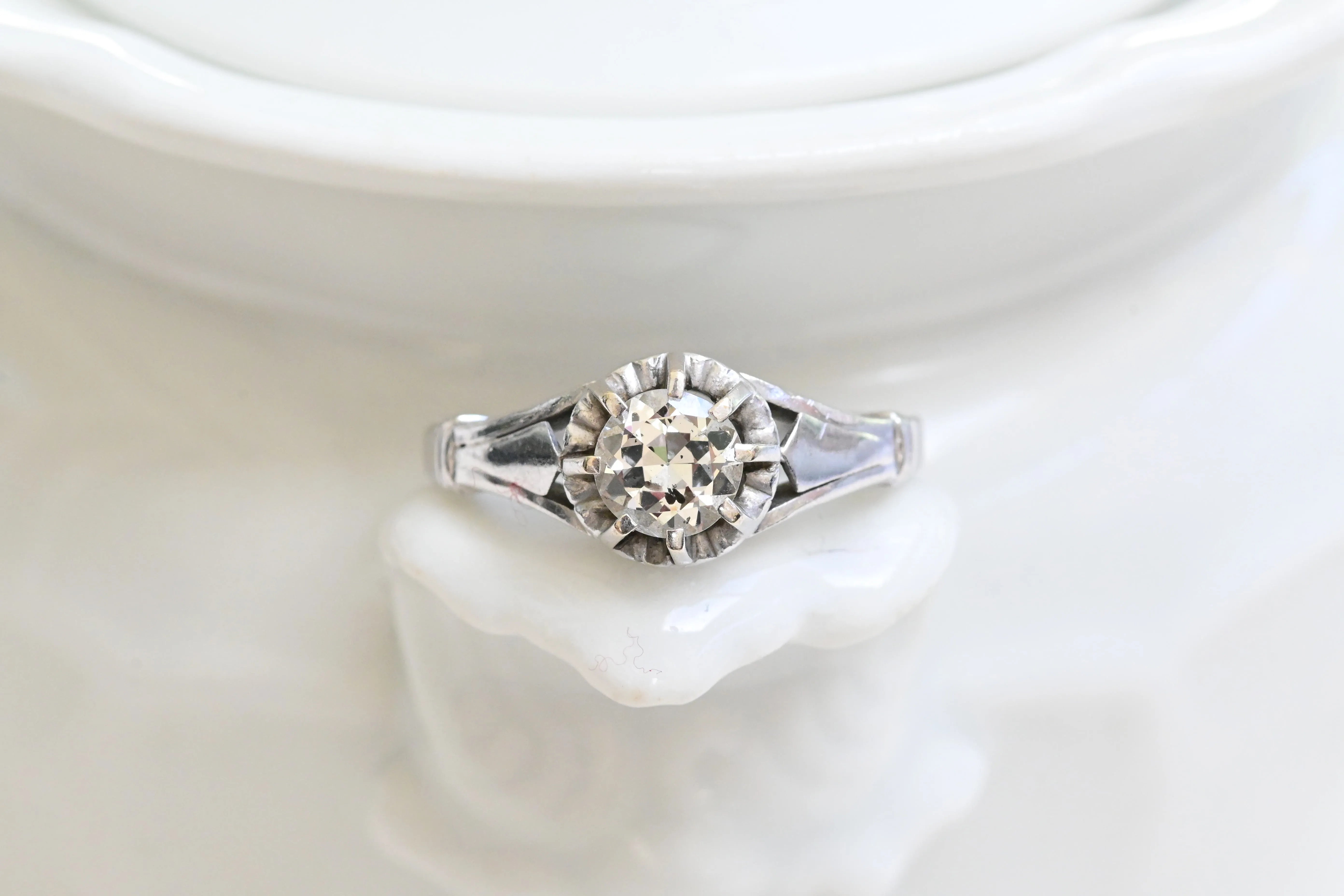 Vintage solitaire ring