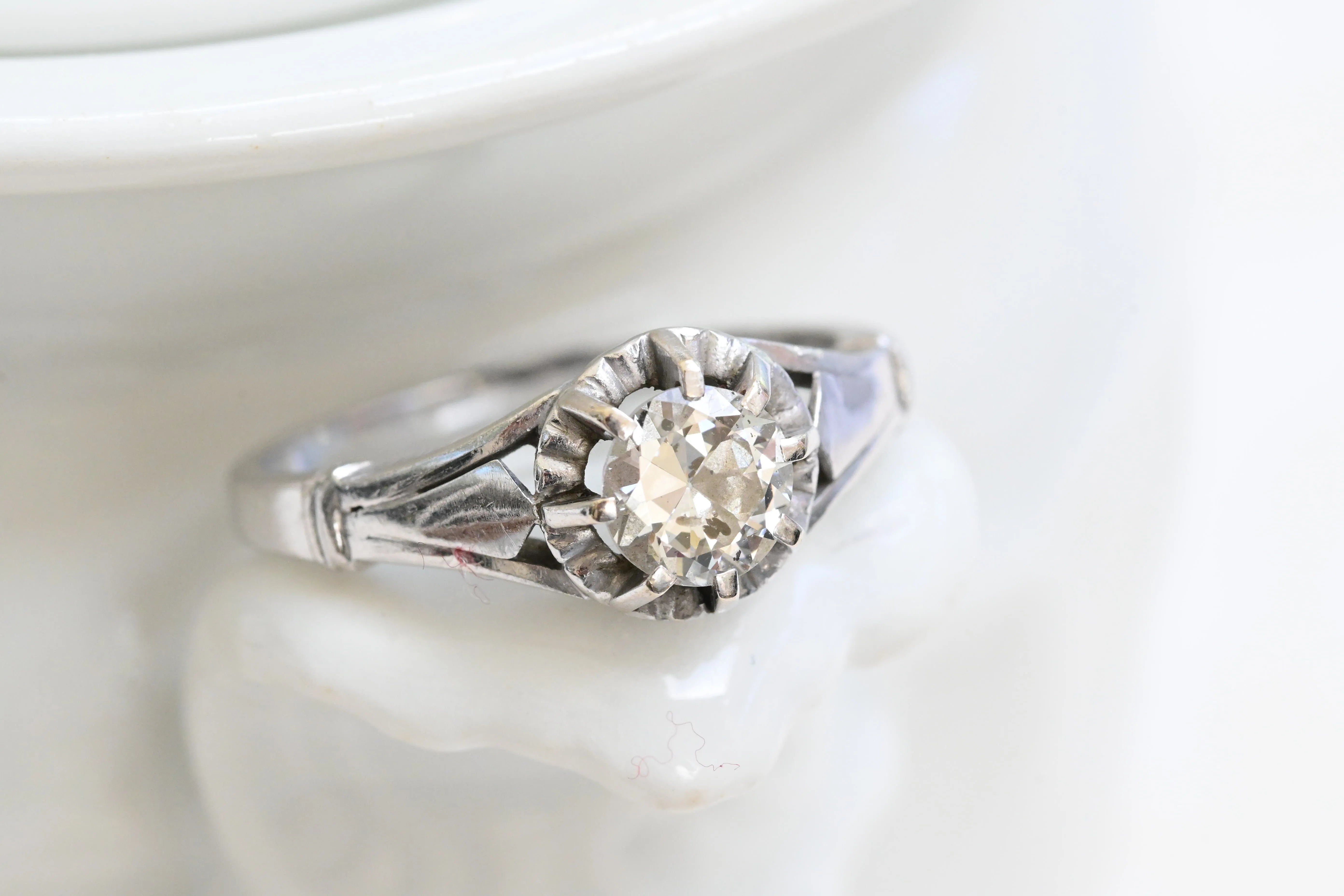Vintage solitaire ring