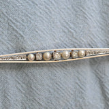 Diamond and pearl classic brooch