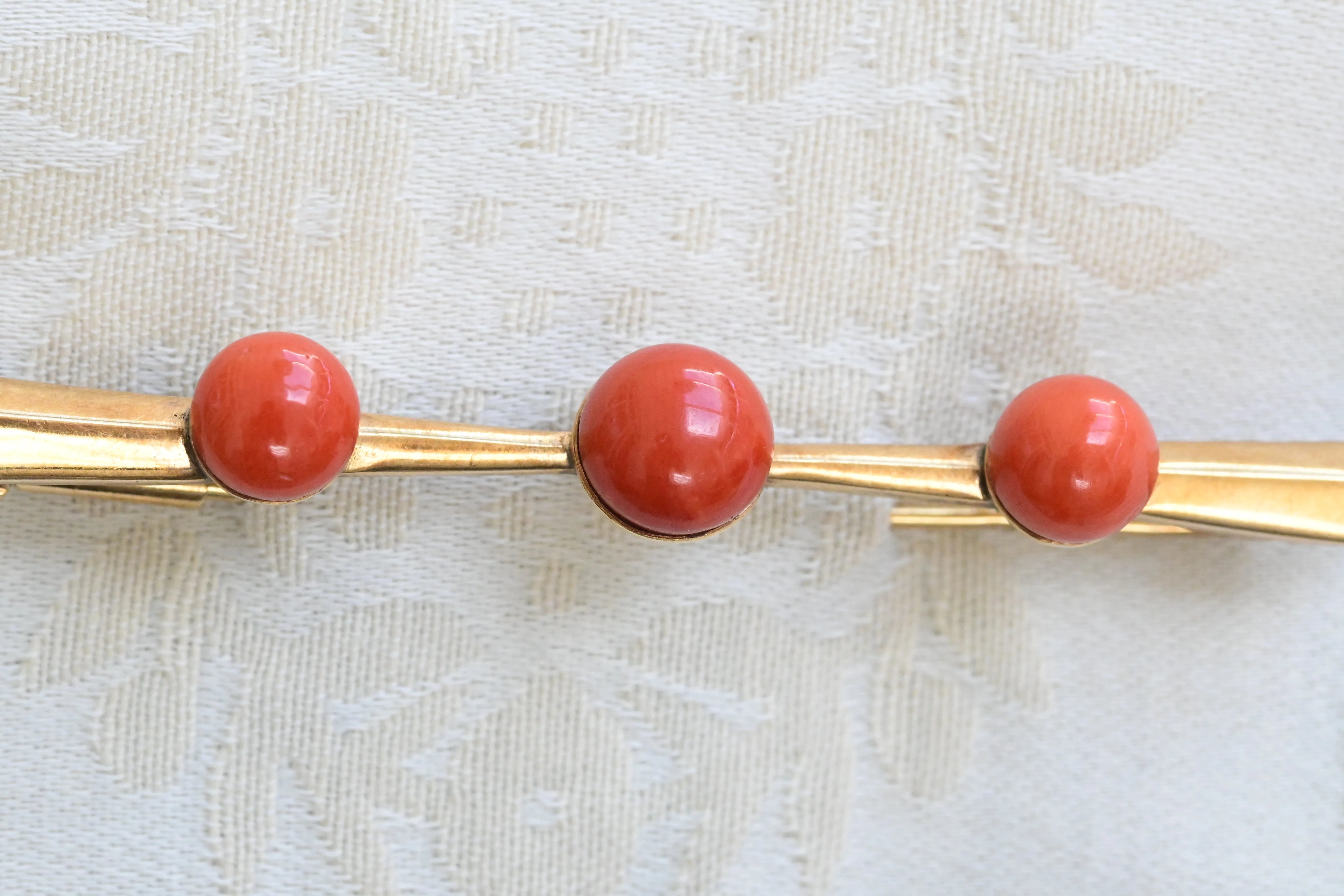 Vintage coral brooch