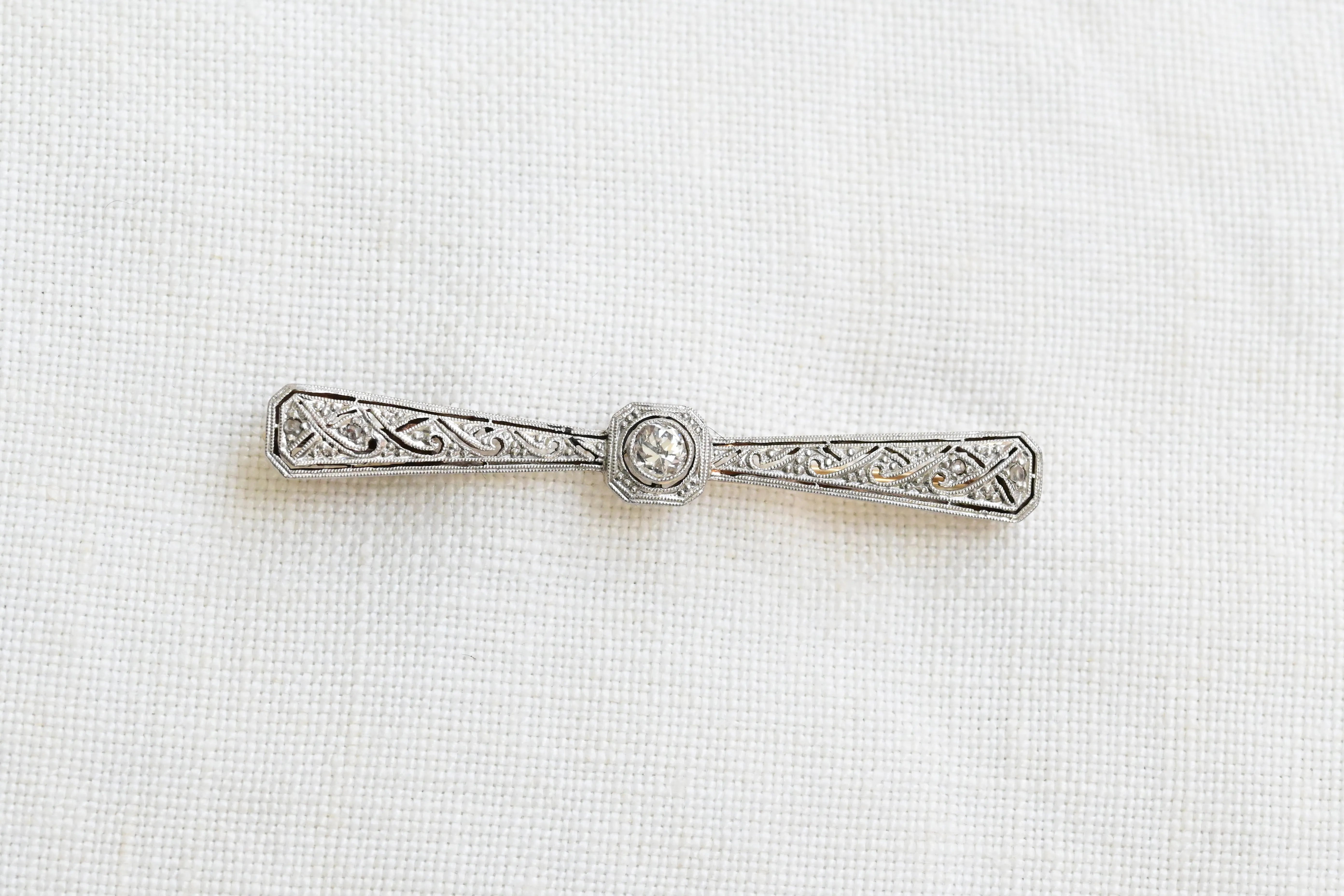 Vintage diamond brooch